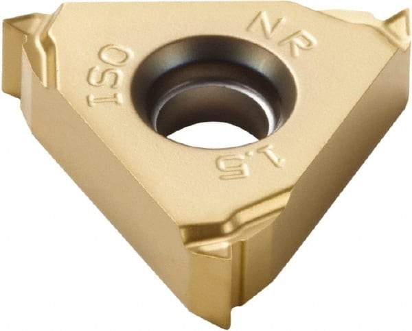 Seco - 16NR Internal Right Hand ISO Laydown Threading Insert - Grade CP500, TiAlN/TiN Coated Carbide - Eagle Tool & Supply