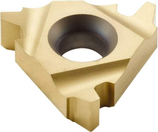Seco - 16NR Internal Right Hand Trapez Laydown Threading Insert - Grade CP200, TiAlN/TiN Coated Carbide, 9.53mm Inscribed Circle - Eagle Tool & Supply