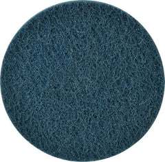 Standard Abrasives - 6" Medium Grade Deburring Disc - 1/2" Center Hole, Arbor Connection, Blue, 3,600 Max RPM - Eagle Tool & Supply
