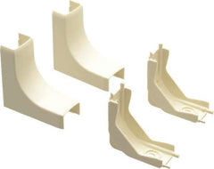 Wiremold - 13/16 Inch Long x 2-1/8 Inch Wide x Raceway Elbow End - Ivory, For Use with ECLIPSE PN03 Series Raceways - Eagle Tool & Supply