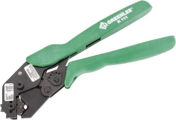 Greenlee - 10" OAL Copper Connector Crimper - Crimps Copper Connectors Style - Eagle Tool & Supply