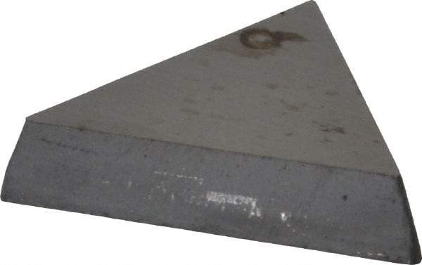 Interstate - TPU321 Grade I22 Carbide Turning Insert - 60° Triangle, 3/8" Inscr Circle, 1/8" Thick, 1/64" Corner Radius - Eagle Tool & Supply