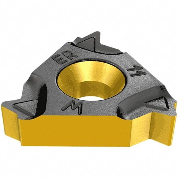 Iscar - 11ER External Right Hand ISO Laydown Threading Insert - Grade IC908, TiAlN Coated Carbide, 6.35mm Inscribed Circle - Eagle Tool & Supply