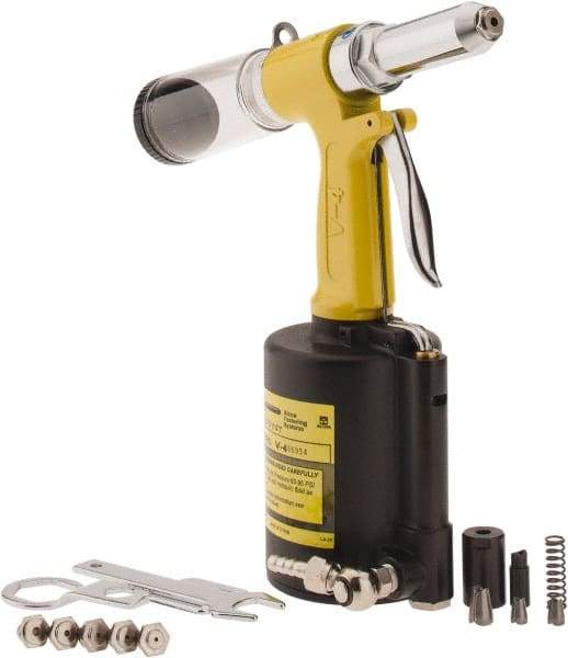 Marson - Up to 1/4" Capacity, Trigger Air Riveter - 9/16" Long Stroke, 1/4" Inlet, V-4 - Eagle Tool & Supply