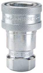Parker - 9/16-18 SAE ORB Steel Hydraulic Hose Female Straight Thread Coupler - 5,000 psi - Eagle Tool & Supply
