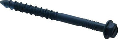 Made in USA - 1/4" Diam, 2-3/4" Length Under Head, Hex Drive, Concrete Screw & Masonry Fastener - Steel, Blue Climaseal Finish, Includes Drill Bit - Eagle Tool & Supply