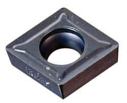 Kennametal - CCGT21.50.5 11 Grade KT325 Cermet Turning Insert - TiCN Finish, 80° Diamond, 1/4" Inscr Circle, 3/32" Thick, 0.0079" Corner Radius - Eagle Tool & Supply