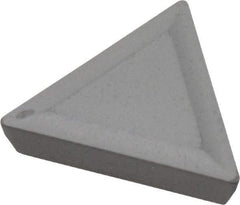 Interstate - TPMR321 Grade I22 Carbide Turning Insert - Uncoated, 60° Triangle, 3/8" Inscr Circle, 1/8" Thick, 1/64" Corner Radius - Eagle Tool & Supply