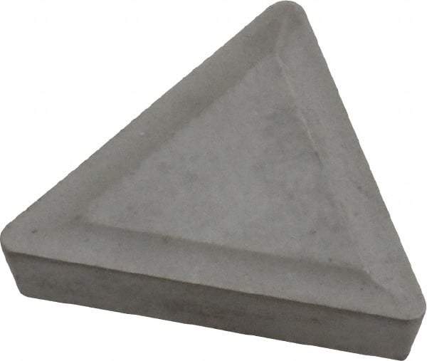 Interstate - TPMR322 Grade I55 Carbide Turning Insert - Uncoated, 60° Triangle, 3/8" Inscr Circle, 1/8" Thick, 1/32" Corner Radius - Eagle Tool & Supply