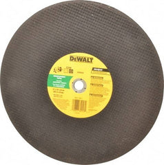 DeWALT - 14" Silicon Carbide Cutoff Wheel - 1/8" Thick, 20mm Arbor, 5,500 Max RPM, Use with Circular Saws - Eagle Tool & Supply