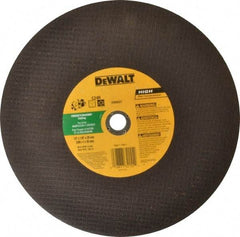 DeWALT - 12" Silicon Carbide Cutoff Wheel - 1/8" Thick, 20mm Arbor, 6,400 Max RPM, Use with Circular Saws - Eagle Tool & Supply