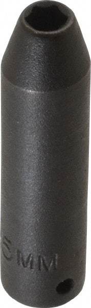 Proto - 1/4" Drive 5mm Deep Impact Socket - 6 Points, 2" OAL - Eagle Tool & Supply