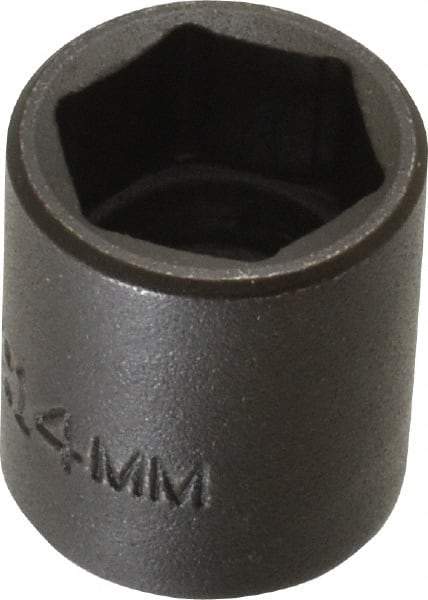 Proto - 1/4" Drive 14mm Standard Impact Socket - 6 Points, 7/8" OAL - Eagle Tool & Supply