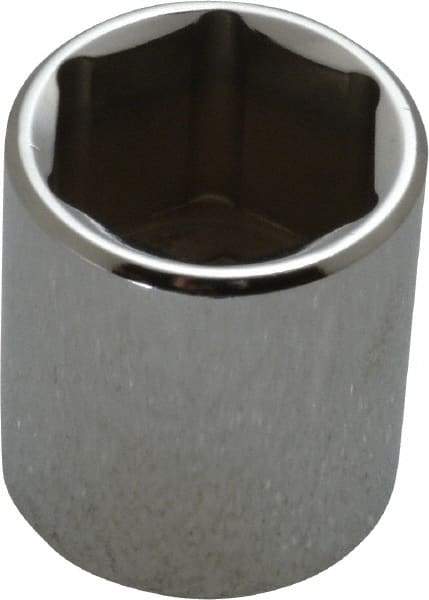 Proto - 3/8" Drive, Standard Hand Socket - 6 Points, 1-3/16" OAL, Chrome Vanadium, Chrome Finish - Eagle Tool & Supply