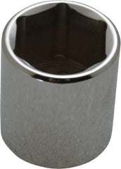 Proto - 3/8" Drive, Standard Hand Socket - 6 Points, 1-3/16" OAL, Chrome Vanadium, Chrome Finish - Eagle Tool & Supply