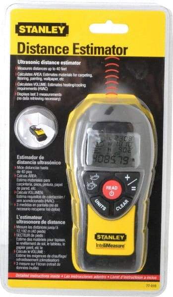Stanley - 40 Foot Maximum Distance , Distance Estimator - 9 Volt Battery - Eagle Tool & Supply