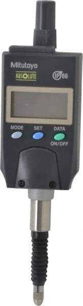 Mitutoyo - 0 to 12.7mm Range, 0.0005 & 0.000800" Graduation, Electronic Drop Indicator - Accurate to 0.0008", English & Metric System, LCD Display - Eagle Tool & Supply