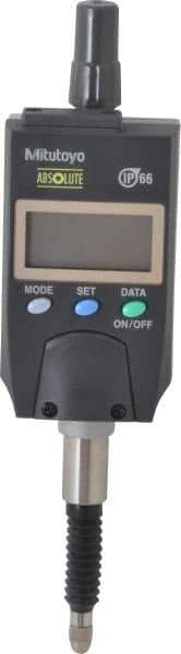 Mitutoyo - 0 to 12.7mm Range, 0.00005 & 0.00012" Graduation, Electronic Drop Indicator - Accurate to 0.00012", English & Metric System, LCD Display - Eagle Tool & Supply