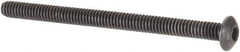 Value Collection - #1-72 UNF Hex Socket Drive, Button Screw - Alloy Steel, Black Oxide Finish, Fully Threaded, 1" Length Under Head - Eagle Tool & Supply