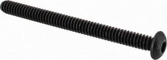 Value Collection - #10-24 UNC Hex Socket Drive, Button Screw - Alloy Steel, Black Oxide Finish, Fully Threaded, 2-1/4" Length Under Head - Eagle Tool & Supply