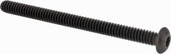Value Collection - #10-24 UNC Hex Socket Drive, Button Screw - Alloy Steel, Black Oxide Finish, Fully Threaded, 2-1/2" Length Under Head - Eagle Tool & Supply
