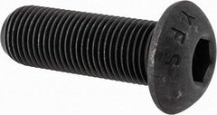 Value Collection - 1/2-20 UNF Hex Socket Drive, Button Screw - Alloy Steel, Black Oxide Finish, Fully Threaded, 1-1/2" Length Under Head - Eagle Tool & Supply