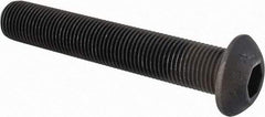 Value Collection - 1/2-20 UNF Hex Socket Drive, Button Screw - Alloy Steel, Black Oxide Finish, Fully Threaded, 3" Length Under Head - Eagle Tool & Supply