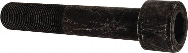 Value Collection - 1-1/8 - 12 UNF Hex Socket Drive, Socket Cap Screw - Alloy Steel, Black Oxide Finish, Partially Threaded, 6" Length Under Head - Eagle Tool & Supply