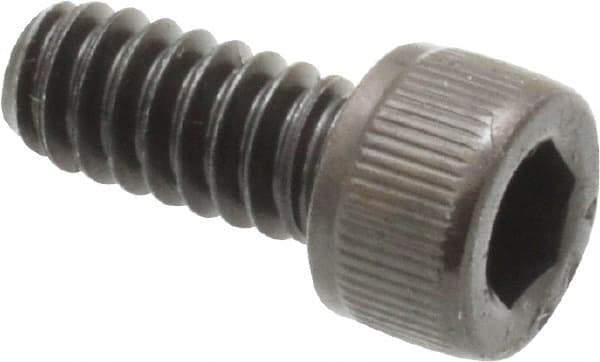 Value Collection - #10-24 UNC Hex Socket Drive, Socket Cap Screw - Alloy Steel, Black Oxide Finish, Fully Threaded, 7/16" Length Under Head - Eagle Tool & Supply
