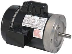 US Motors - 2 hp, No Thermal Protection, 3,450 RPM, 115/230 Volt, Industrial Electric AC/DC Motor - Size 143TC Frame, Ball Bearings, 20.4/10.2 Full Load Amps, B Class Insulation - Eagle Tool & Supply