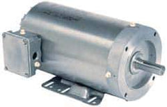 US Motors - 2 hp, TEFC Enclosure, No Thermal Protection, 1,750 RPM, 208-230/460 Volt, 60 Hz, Three Phase Energy Efficient Motor - Size 145TC Frame, Rigid Mount, 1 Speed, Ball Bearings, 5.7-5.4/2.7 Full Load Amps, F Class Insulation, Reversible - Eagle Tool & Supply