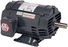 US Motors - 7-1/2 hp, ODP Enclosure, No Thermal Protection, 1,185 RPM, 230/460 Volt, 60 Hz, Three Phase Premium Efficient Motor - Size 254T Frame, Rigid Mount, 1 Speed, Ball Bearings, 20.3/10.1 Full Load Amps, F Class Insulation - Eagle Tool & Supply