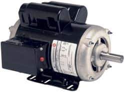 US Motors - 2 hp, ODP Enclosure, Manual Thermal Protection, 3,450 RPM, 115/230 Volt, 60 Hz, Single Phase Capacitor Start-Cap Run Motor - Size 56 Frame, Rigid Mount, 1 Speed, Ball Bearings, 15.0/7.5 Full Load Amps, B Class Insulation, CW Lead End - Eagle Tool & Supply