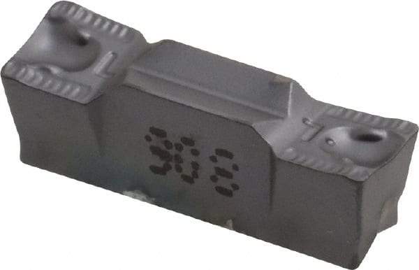 Iscar - 6005HGPL Grade IC908, 6mm Cutting Width Carbide Grooving Insert - 3.6mm Max Depth of Cut, Left Hand, 0.5mm Corner Radius, TiAlN Finish - Eagle Tool & Supply