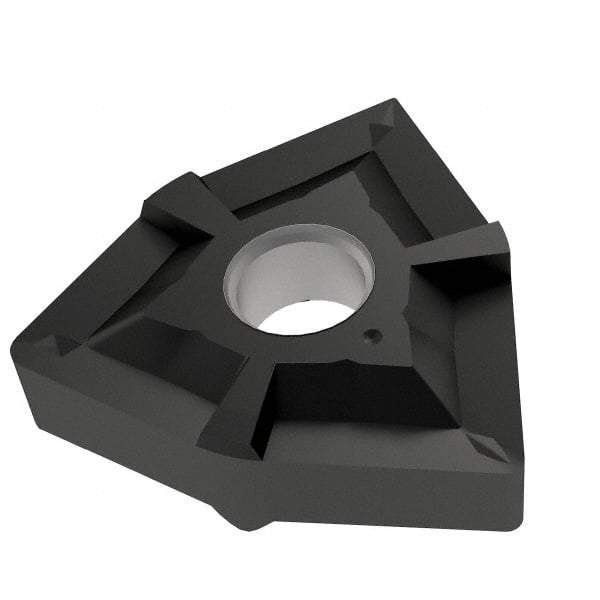 Iscar - WNMG3-1 PP Grade IC907 Carbide Turning Insert - TiAlN/TiN Finish, 80° Trigon, 3/8" Inscr Circle, 5/32" Thick, 1/64" Corner Radius - Eagle Tool & Supply