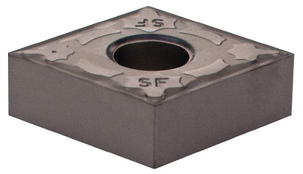 Iscar - CNGG430.5 SF Grade IC907 Carbide Turning Insert - 80° Diamond, 1/2" Inscr Circle, 3/16" Thick, 0.008" Corner Radius - Eagle Tool & Supply