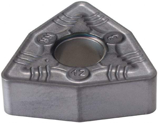 Iscar - WNMG433 NR Grade IC907 Carbide Turning Insert - TiAlN/TiN Finish, 80° Trigon, 1/2" Inscr Circle, 3/16" Thick, 3/64" Corner Radius - Eagle Tool & Supply