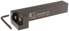 Kennametal - KGME, Right Hand, Indexable Grooving Tool Holder - 25.4mm Shank Height, 25.4mm Shank Width, 140.4mm OAL - Eagle Tool & Supply
