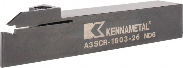 Kennametal - 26mm Max Depth, 2.44" Max Workpc Diam, Right Hand Indexable Cutoff Toolholder - Eagle Tool & Supply