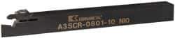 Kennametal - A3SC, Right Hand Cut, 0.79" Max Workpc Diam, A2016... Insert, Indexable Cutoff Toolholder - 10mm Max Depth of Cut, 1/2" Shank Width, 1/2" Shank Height, 127mm OAL - Eagle Tool & Supply