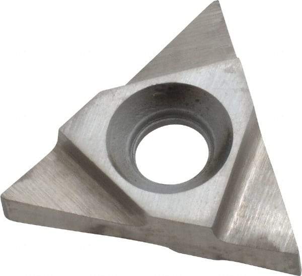 Interstate - 43TNMC Grade I22, 1/8" Cutting Width Carbide Grooving Insert - 0.21" Max Depth of Cut, Left Hand, Uncoated - Eagle Tool & Supply