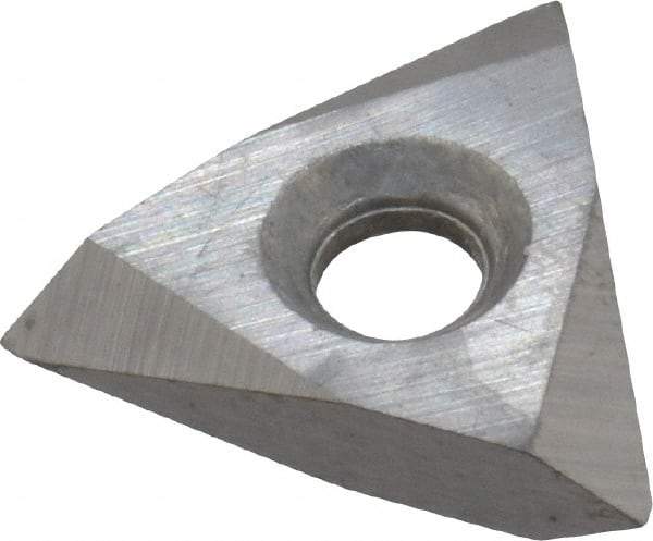 Interstate - TNMC32 60° V Grade C550 Internal/External On Edge Threading Insert - Uncoated, 8-36" External TPI, 8-20" Internal TPI, 3/8" Inscribed Circle, Neutral Cut - Eagle Tool & Supply