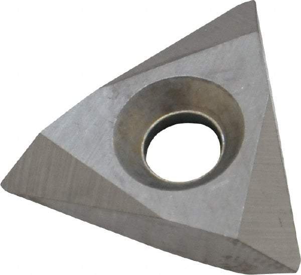 Interstate - TNMC43 60° V Grade C550 Internal/External On Edge Threading Insert - Uncoated, 6-20" External TPI, 6-12" Internal TPI, 1/2" Inscribed Circle, Neutral Cut - Eagle Tool & Supply