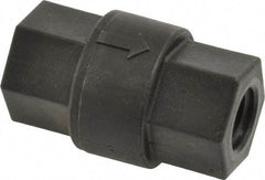 Specialty Mfr - 1/4" Polypropylene Check Valve - Inline, FNPT x FNPT, 125 WOG - Eagle Tool & Supply