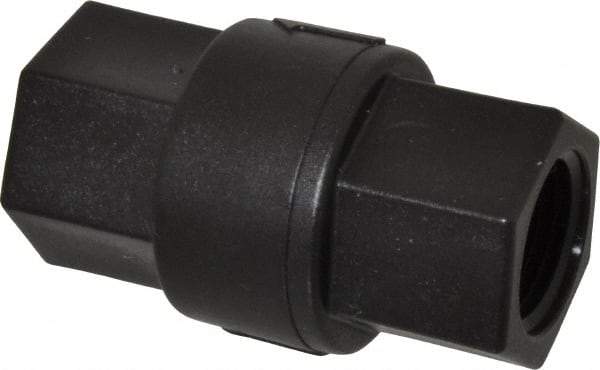 Specialty Mfr - 1/2" Polypropylene Check Valve - Inline, FNPT x FNPT, 125 WOG - Eagle Tool & Supply