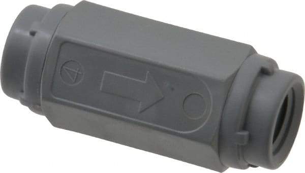 Specialty Mfr - 1/4" PVC Check Valve - Inline, FNPT x FNPT, 125 WOG - Eagle Tool & Supply