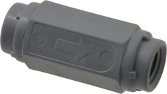 Specialty Mfr - 1/4" PVC Check Valve - Inline, FNPT x FNPT, 125 WOG - Eagle Tool & Supply