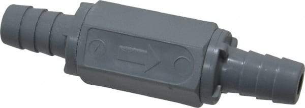 Specialty Mfr - 1/2" PVC Check Valve - Inline, Barb x Barb, 125 WOG - Eagle Tool & Supply