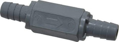 Specialty Mfr - 1/2" PVC Check Valve - Inline, Barb x Barb, 125 WOG - Eagle Tool & Supply