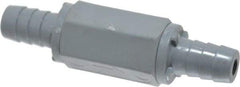 Specialty Mfr - 1/2" PVC Check Valve - Inline, Barb x Barb, 125 WOG - Eagle Tool & Supply